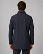 Men's Button-Up Mac Coat with Point Collar