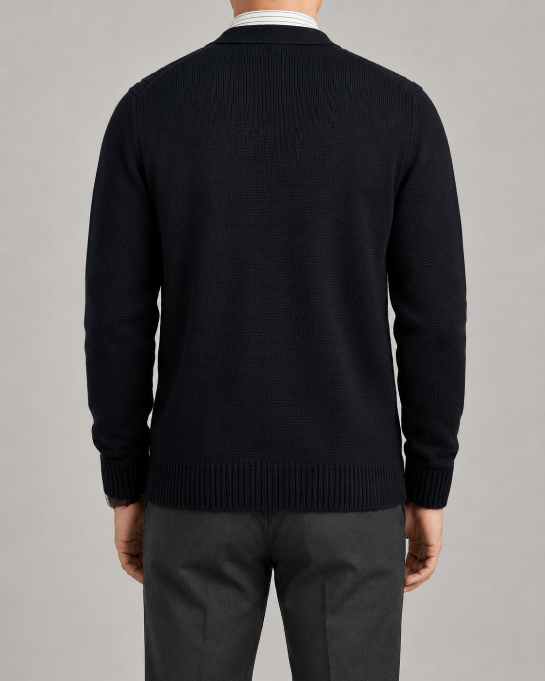 Men's Cable Knit Five-Button Cardigan