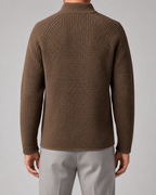 Men's Chunky Knit Patch-Pocket Cardigan