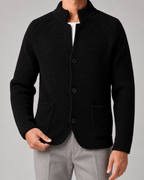 Men's Chunky Knit Patch-Pocket Cardigan