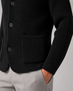 Men's Chunky Knit Patch-Pocket Cardigan