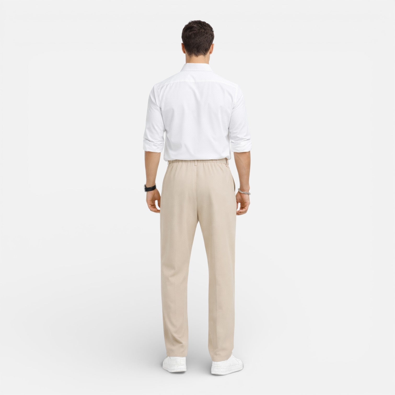 Men's Tailored Straight-Leg Dress Pants