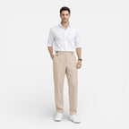 Men's Tailored Straight-Leg Dress Pants