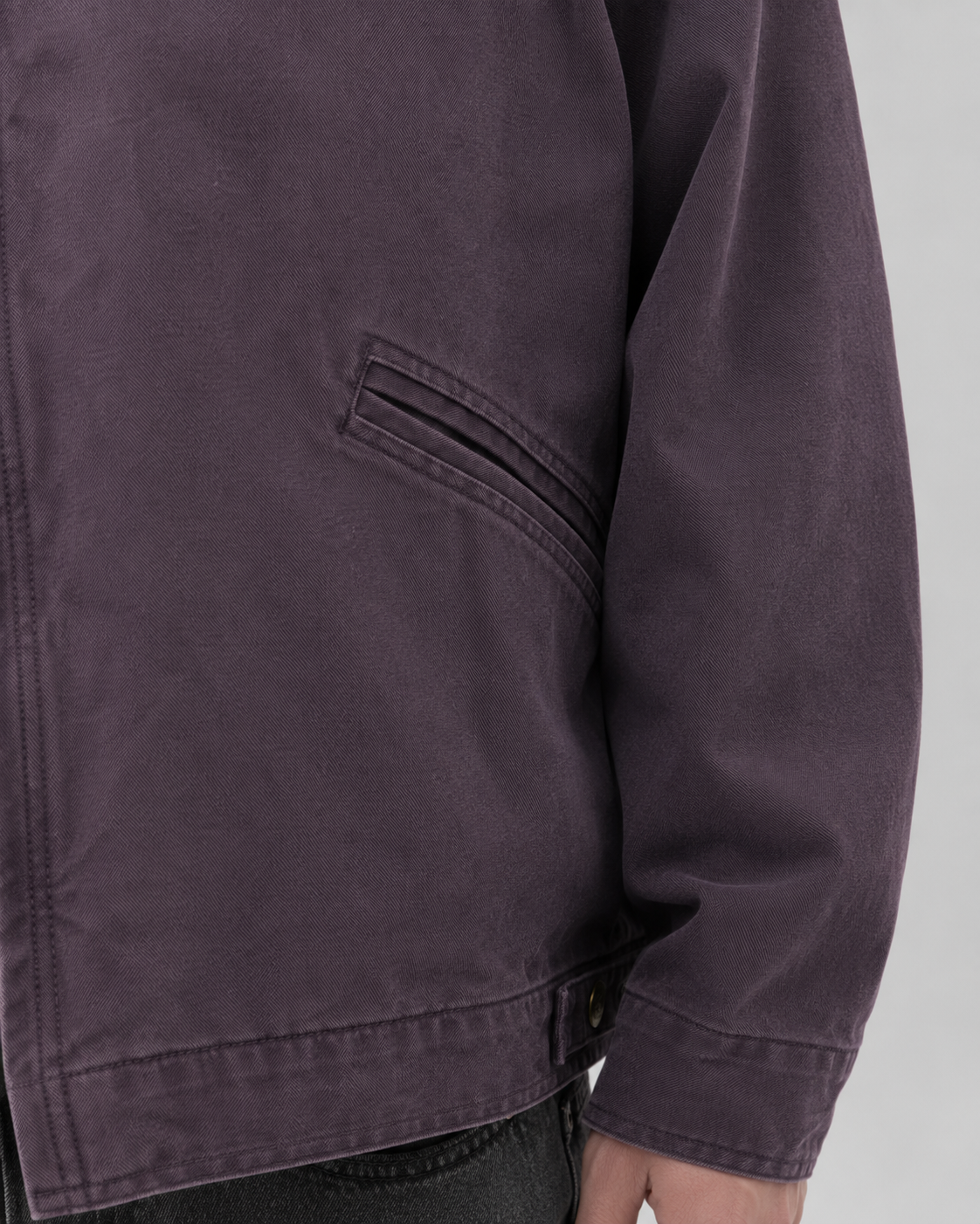 Men's Cotton Canvas Barn Jacket with Corduroy Collar