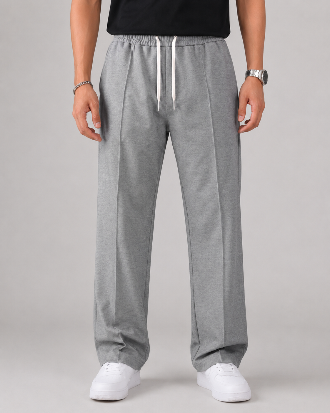 Men's Elastic-Waist Drawstring Pants