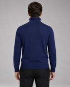 Men's Fine Knit Roll Neck Turtleneck Sweater