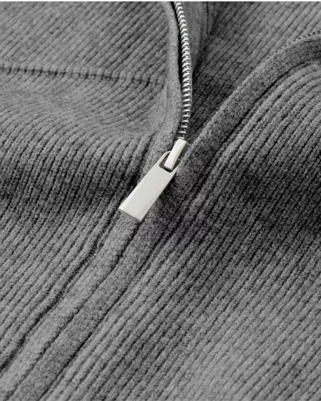 Men's Full-Zip Knit Cardigan - Stand Collar