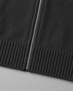 Men's Full-Zip Knit Cardigan - Stand Collar