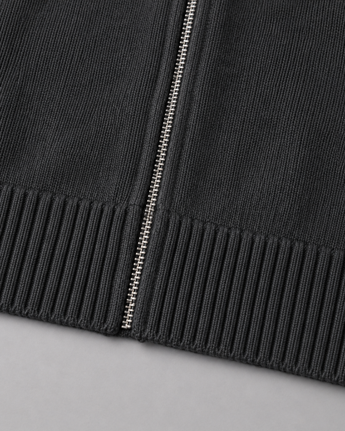 Men's Full-Zip Knit Cardigan - Stand Collar
