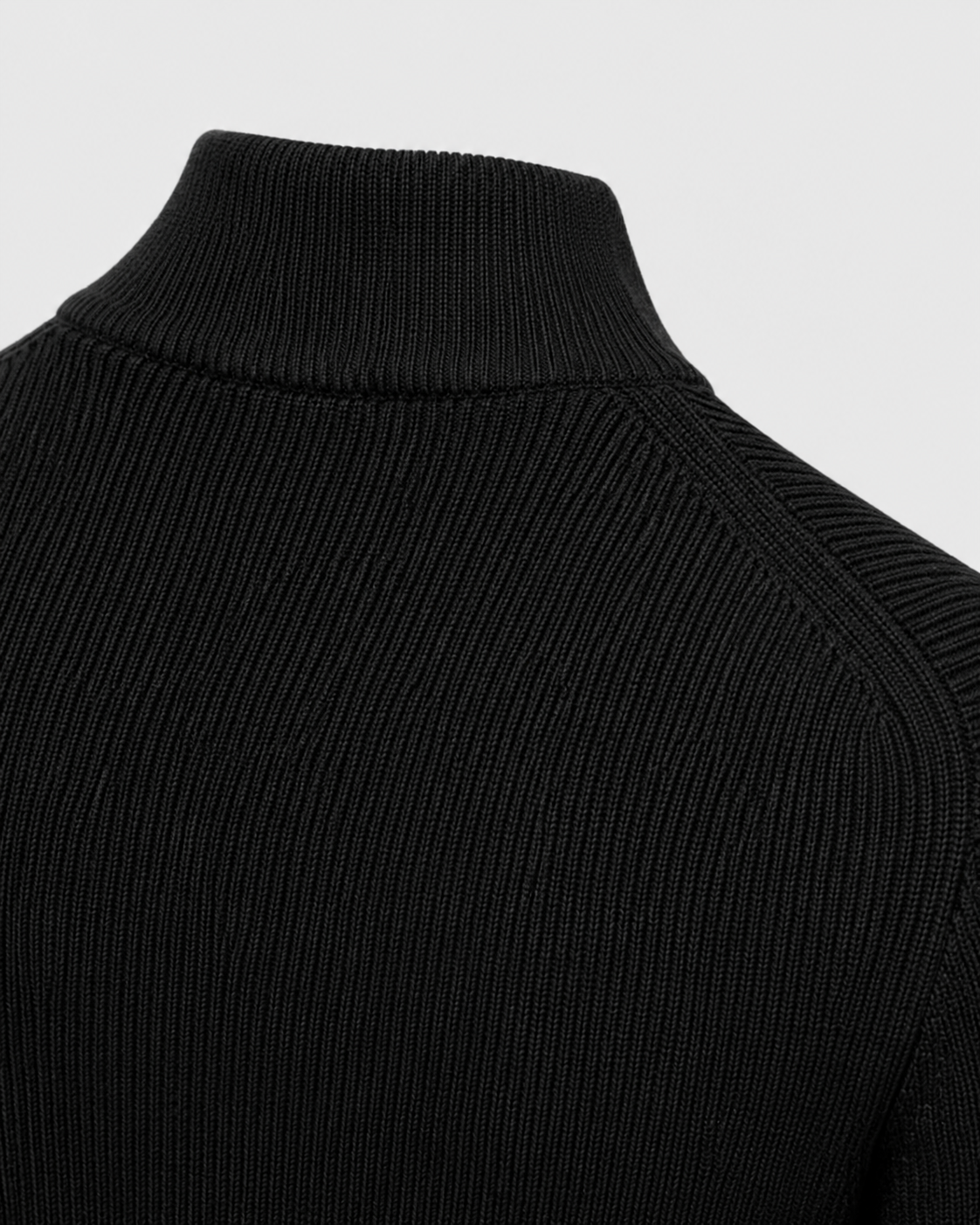 Men's Full-Zip Knit Cardigan with Stand Collar