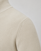 Men's Full-Zip Knit Cardigan with Stand Collar