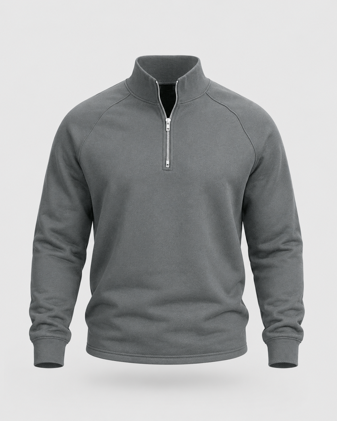 Men's Half-Zip Funnel Neck Sweater - Raglan Sleeve