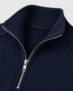 Men's Half-Zip Funnel Neck Sweater - Raglan Sleeve