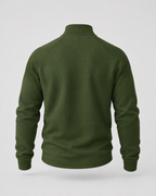 Men's Half-Zip Funnel Neck Sweater - Raglan Sleeve