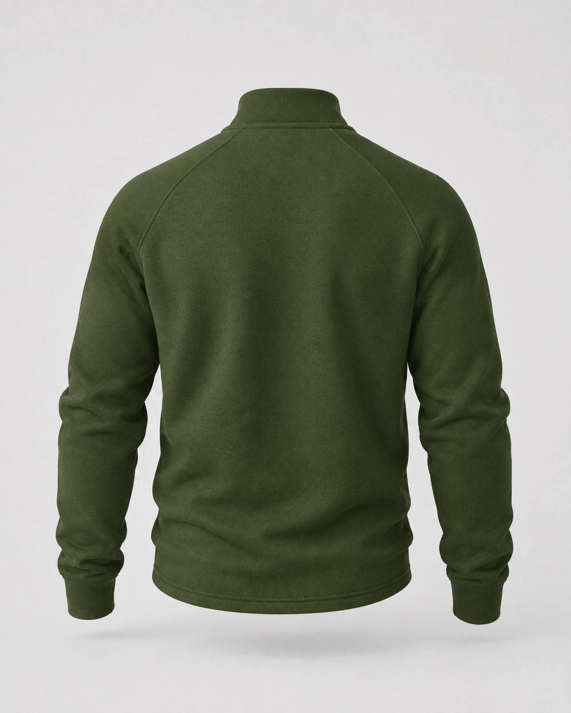 Men's Half-Zip Funnel Neck Sweater - Raglan Sleeve