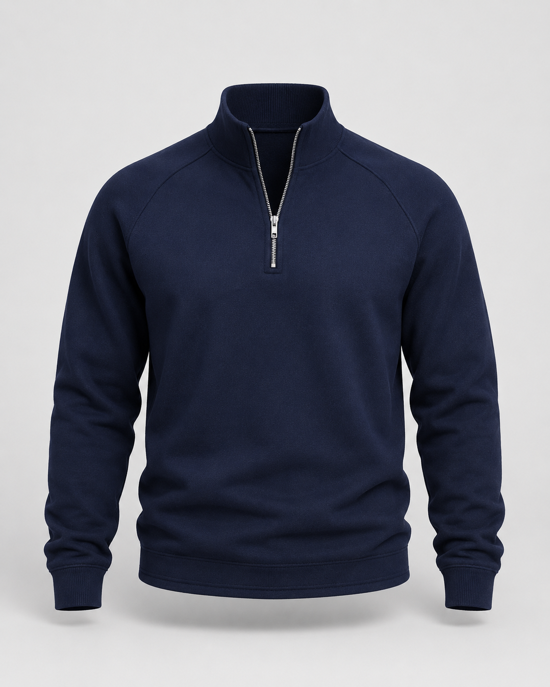 Men's Half-Zip Funnel Neck Sweater - Raglan Sleeve