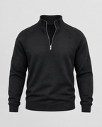 Men's Half-Zip Funnel Neck Sweater - Raglan Sleeve