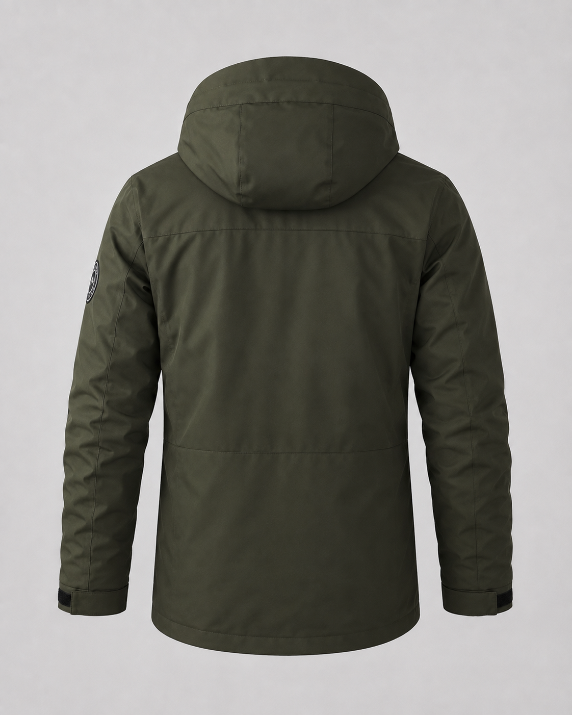 Men's Hooded Utility Parka with Storm Flap Pockets