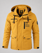 Men's Hooded Utility Parka with Storm Flap Pockets