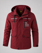 Men's Hooded Utility Parka with Storm Flap Pockets