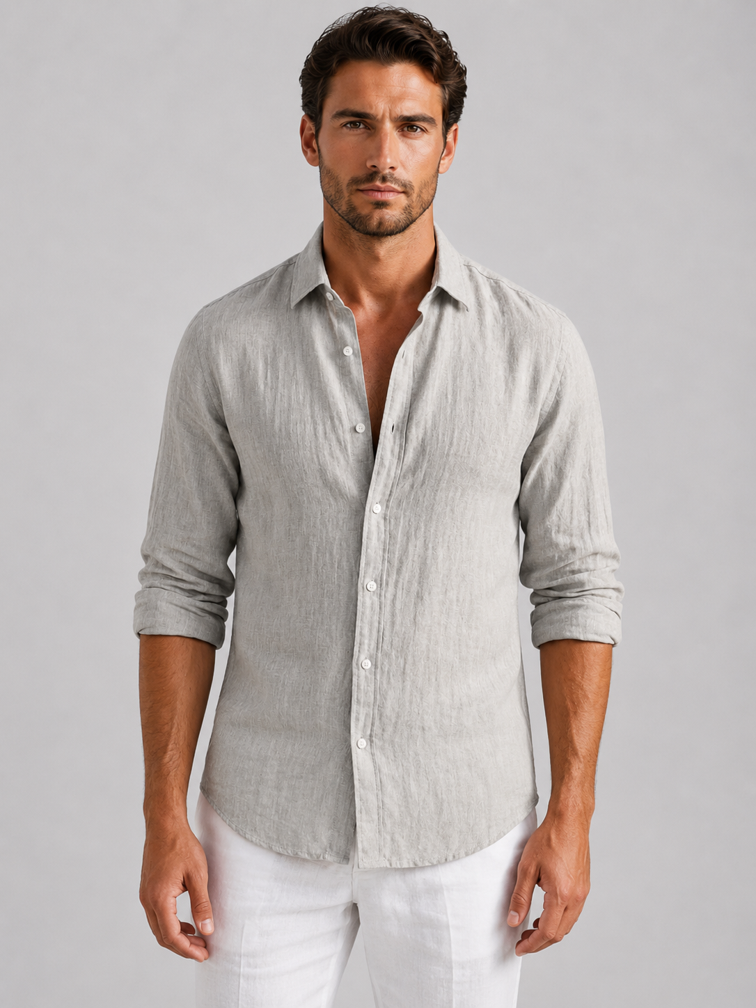 Men's Long-Sleeve Lightweight Casual Shirt