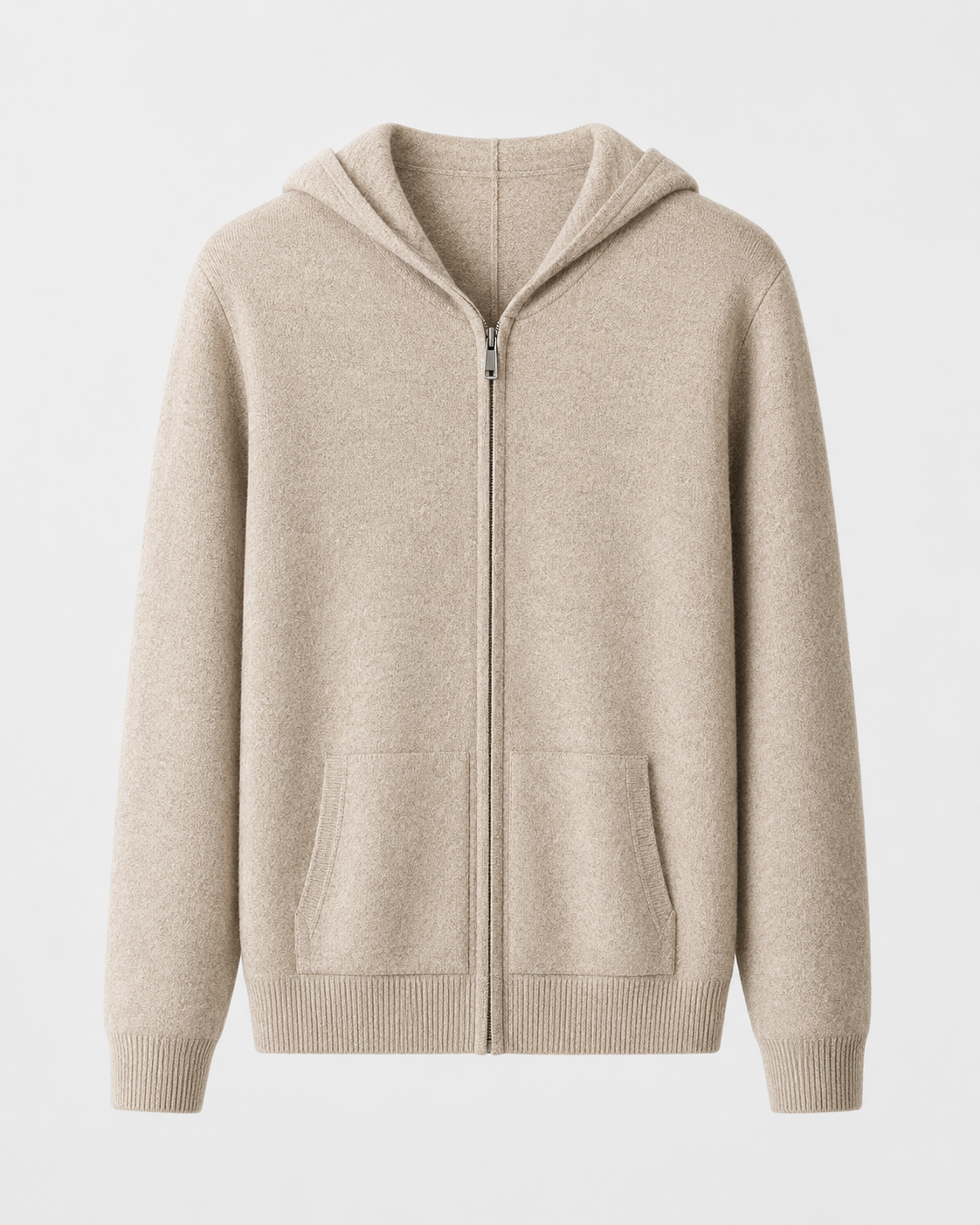 Men's Merino Wool Zip-Up Hoodie