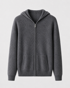 Men's Merino Wool Zip-Up Hoodie