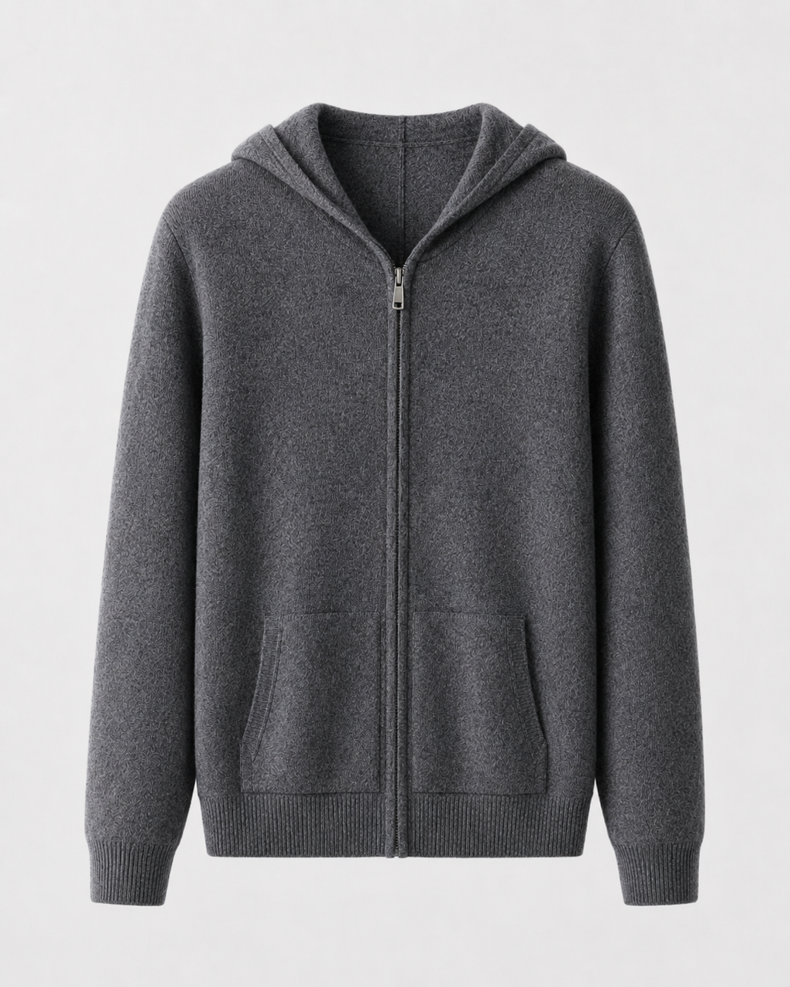 Men's Merino Wool Zip-Up Hoodie