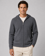 Men's Merino Wool Zip-Up Hoodie