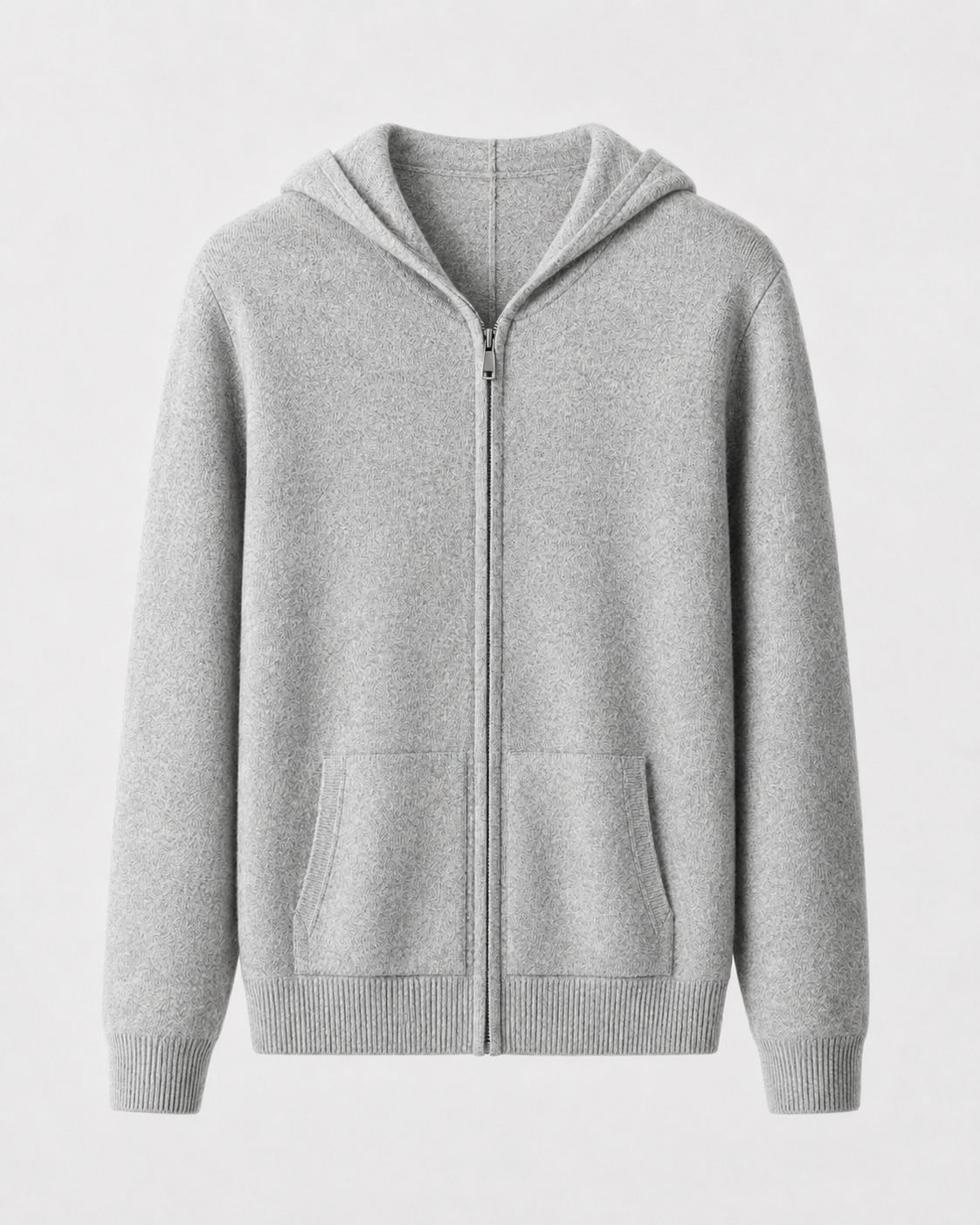 Men's Merino Wool Zip-Up Hoodie