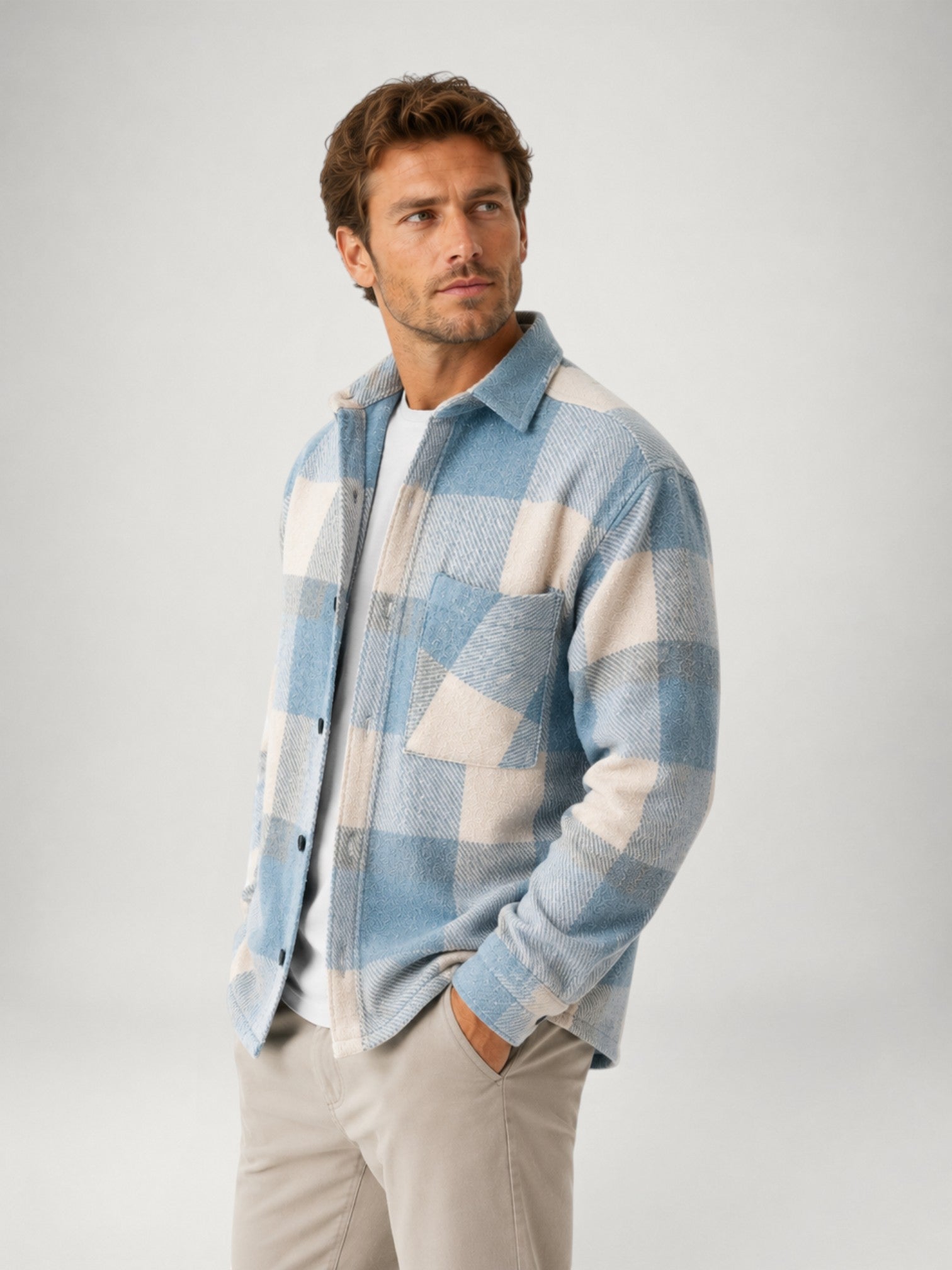 Men's Plaid Flannel Overshirt