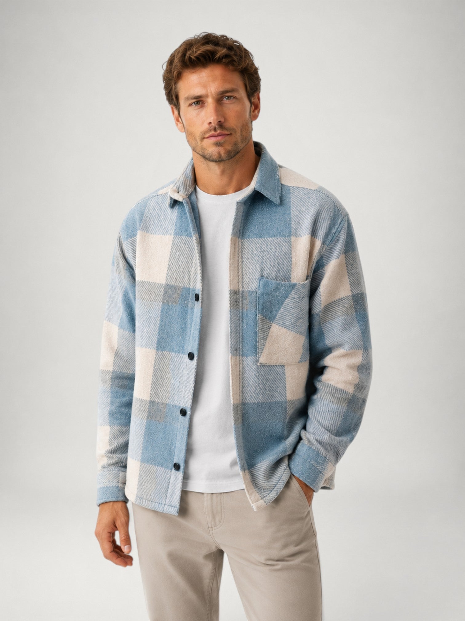Men's Plaid Flannel Overshirt