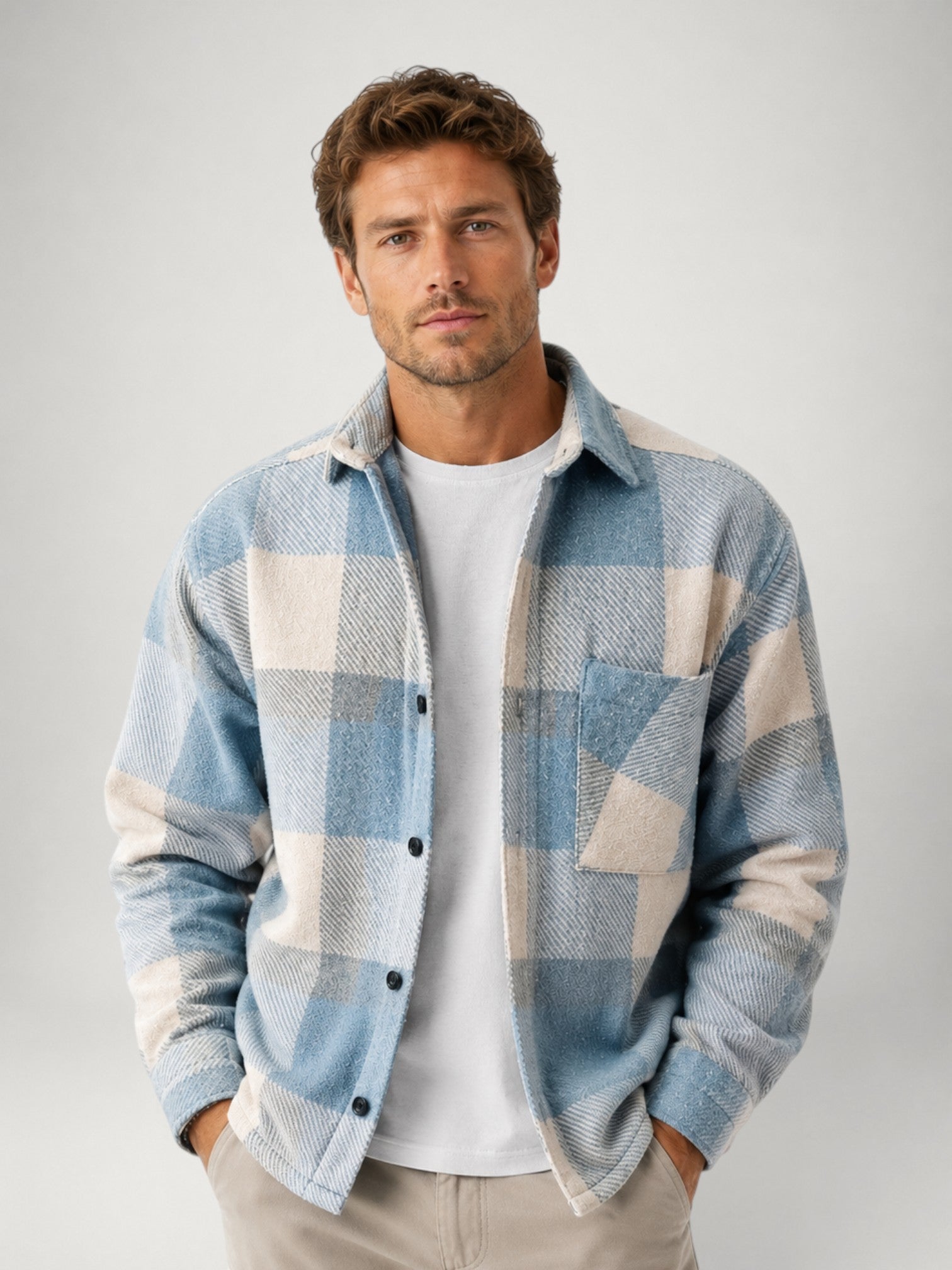 Men's Plaid Flannel Overshirt