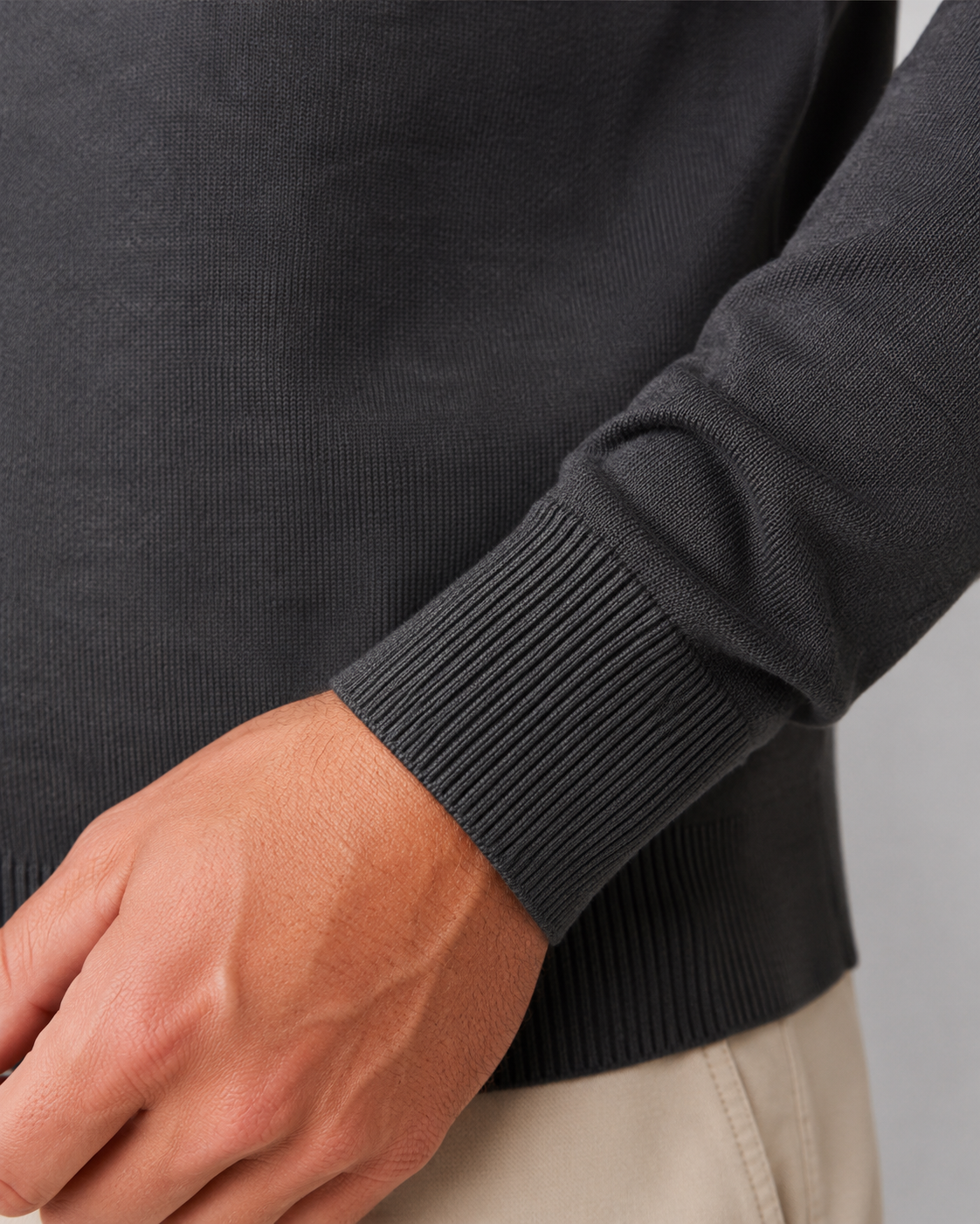 Men's Quarter-Zip Knit Sweater