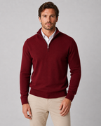 Men's Quarter-Zip Knit Sweater