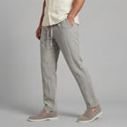 Men's Wide-Leg Linen Trousers