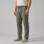 Men's Wide-Leg Linen Trousers