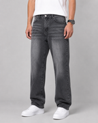 Men's Vintage-Wash Straight-Leg Jeans