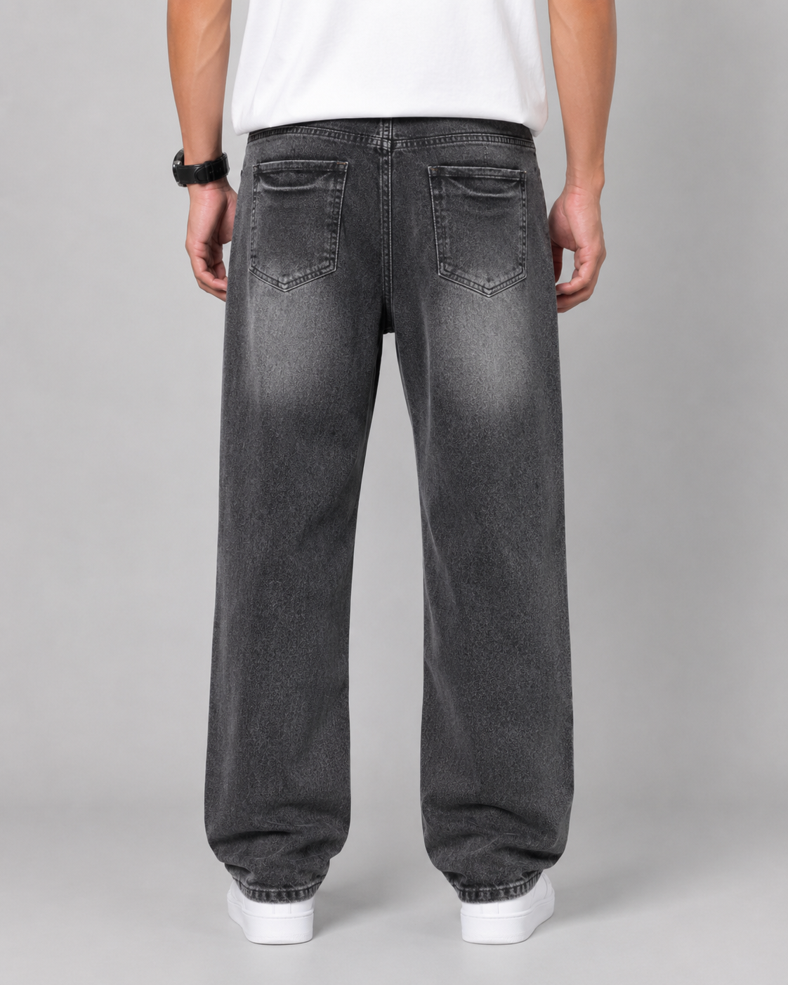 Men's Vintage-Wash Straight-Leg Jeans