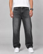 Men's Vintage-Wash Straight-Leg Jeans