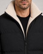 Men's Reversible Sherpa-Lined Puffer Jacket