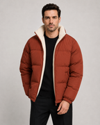 Men's Reversible Sherpa-Lined Puffer Jacket