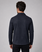 Men's Slim-Fit Suede Overshirt