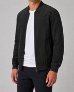 Men's Suede Bomber Jacket