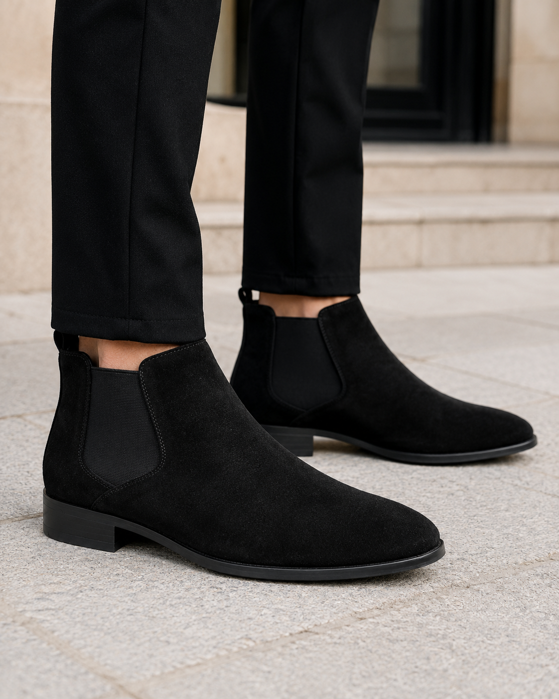 Men's Suede Chelsea Boots