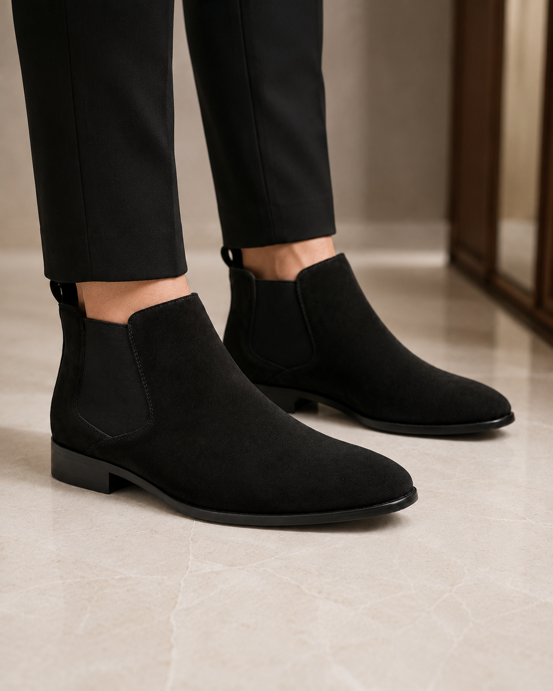Men's Suede Chelsea Boots