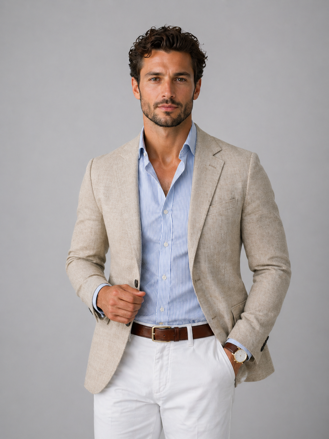Men's Tailored Knit Blazer