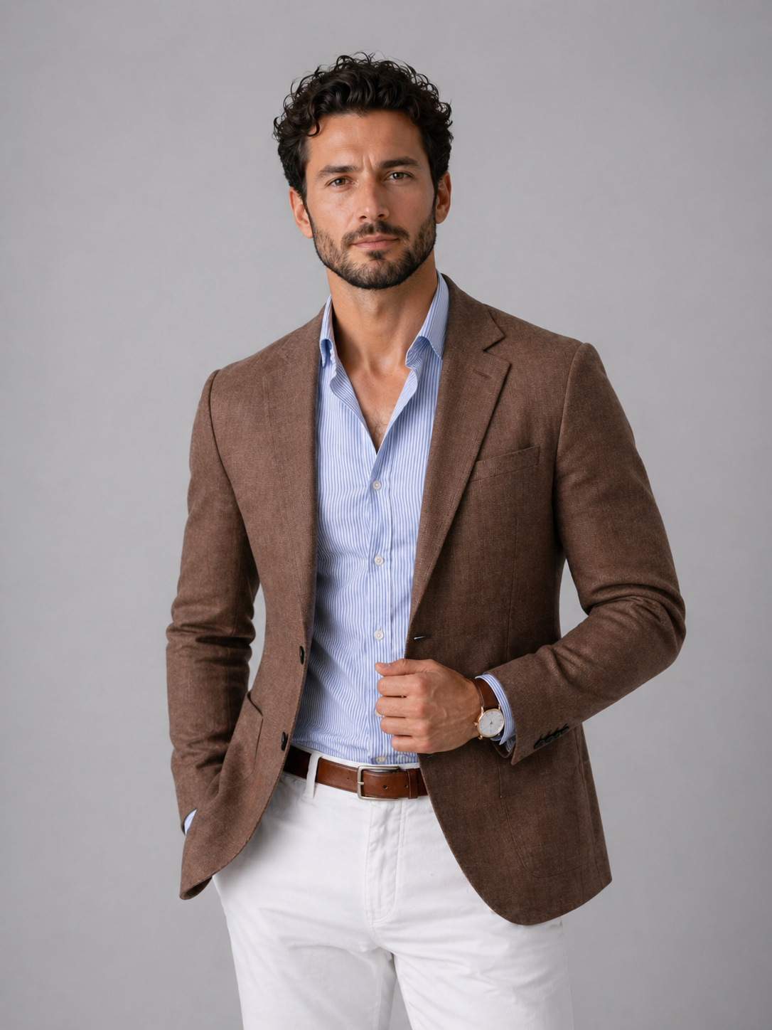 Men's Tailored Knit Blazer
