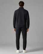 Men's Textured Tracksuit Set - Zip Jacket & Joggers