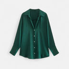 Women's Structured Button-Front Blouse